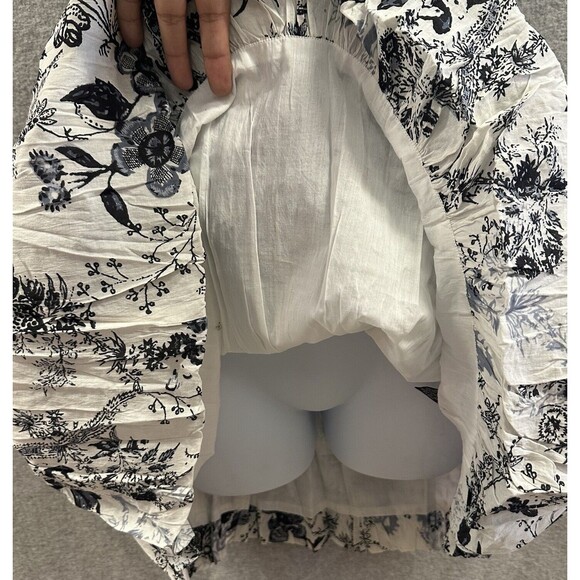 Chaudry KC Dress Womens Medium Sequin Mini Babydoll Bubble Hem Cottage Boho NWT - Picture 5 of 11